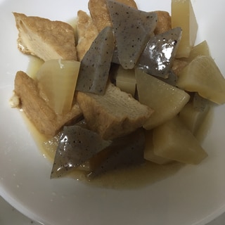 厚揚げ豆腐と大根とこんにゃくの煮物(^○^)